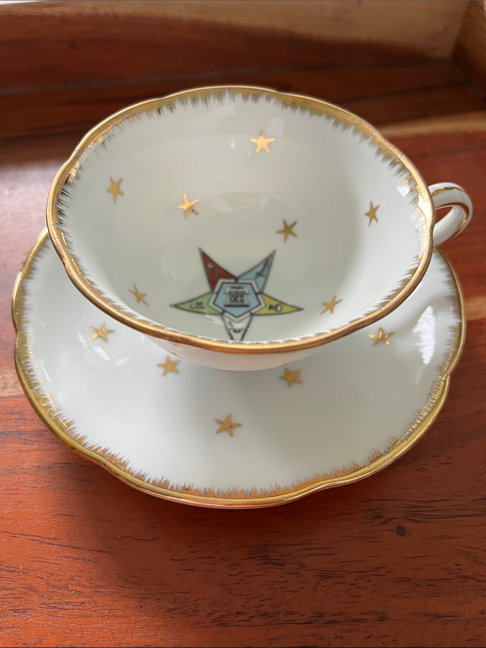 VINTAGE LEFTON CHINA “OES” CUP & SAUCER